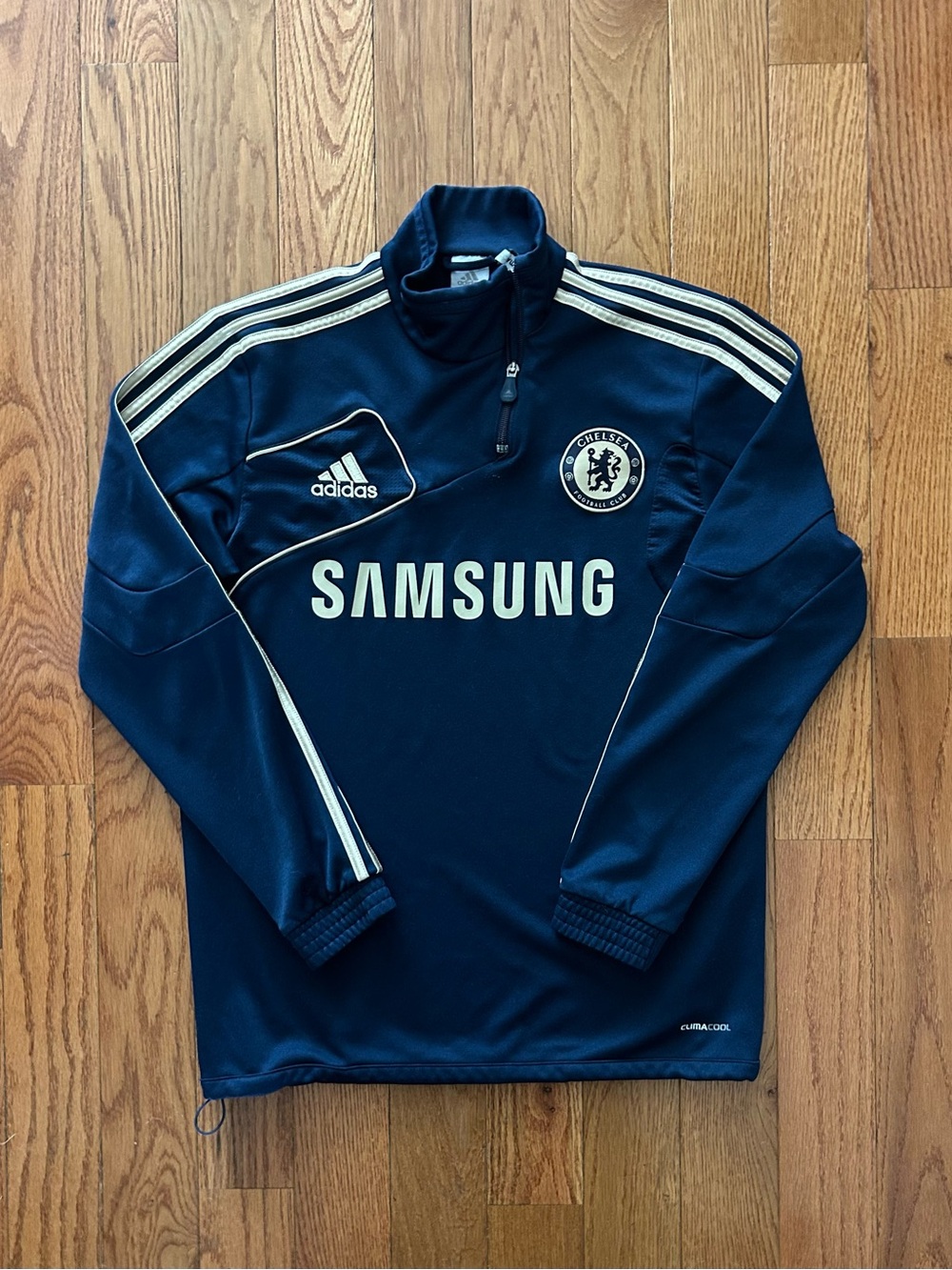 Chelsea FC 2012/13 Adidas Training Warm-Up 1/4 Zip Size Medium